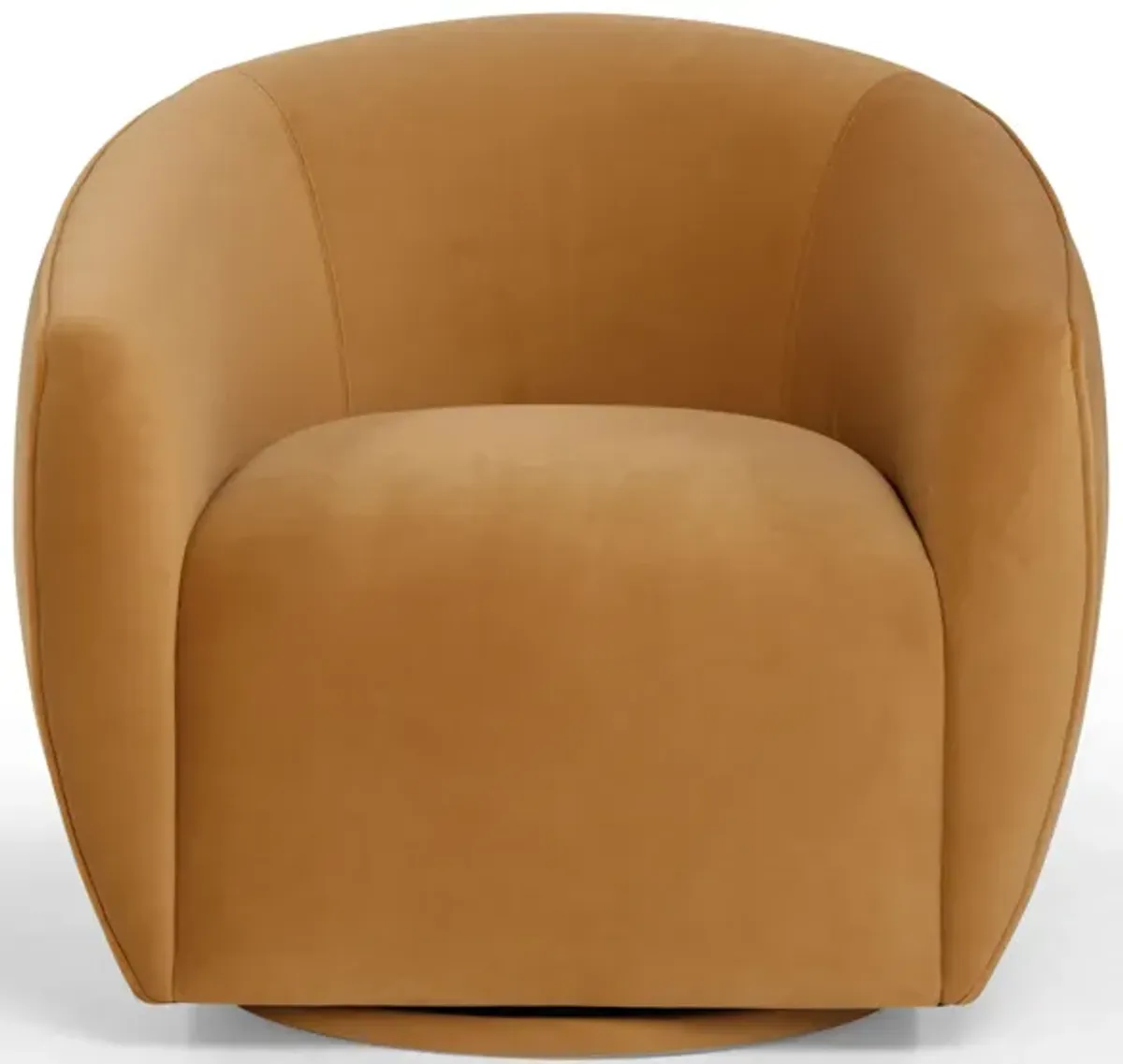 Jordan Tan Velvet Swivel Chair