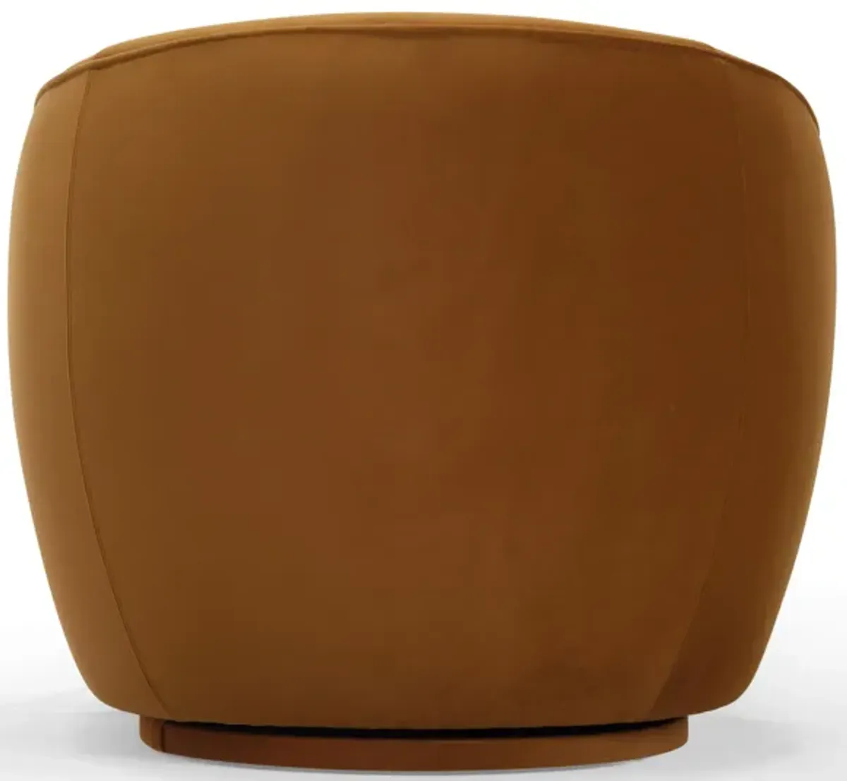 Jordan Cognac Velvet Swivel Chair