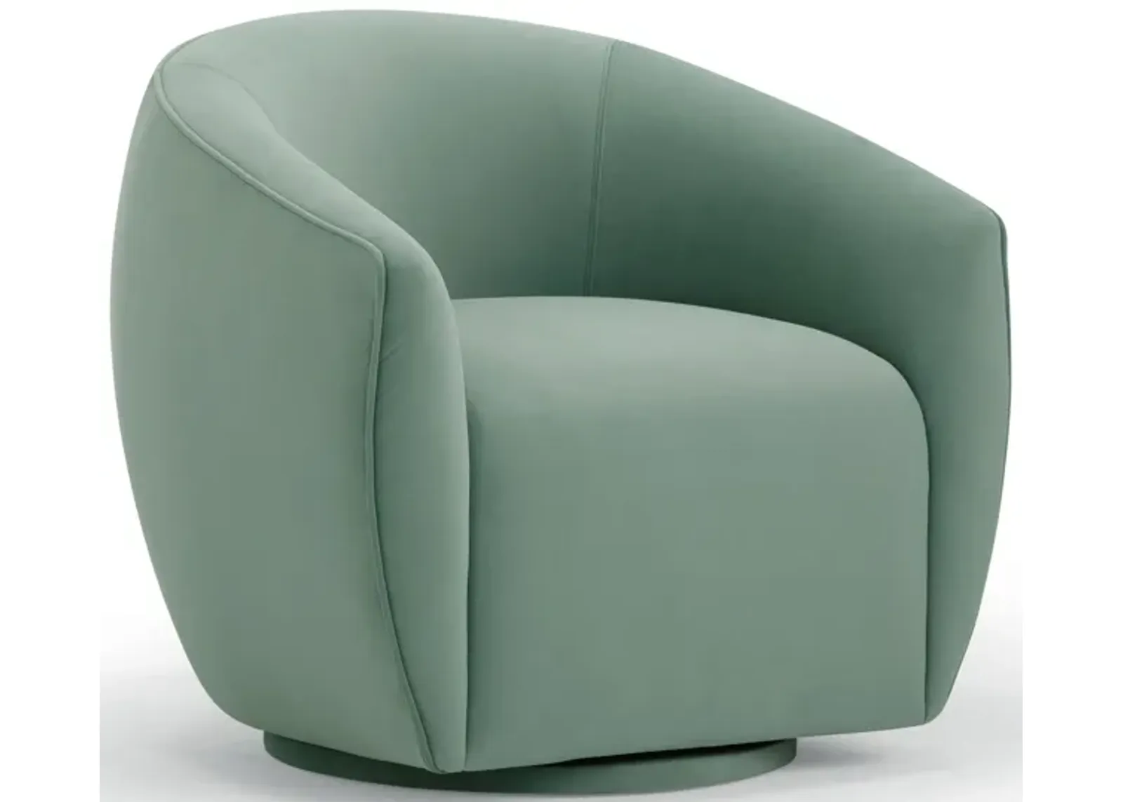 Jordan Sea Blue Velvet Swivel Chair