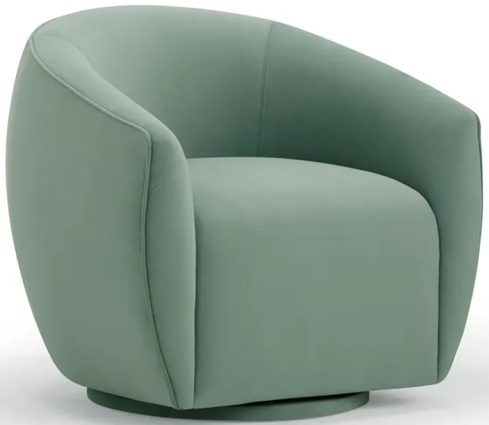 Jordan Sea Blue Velvet Swivel Chair