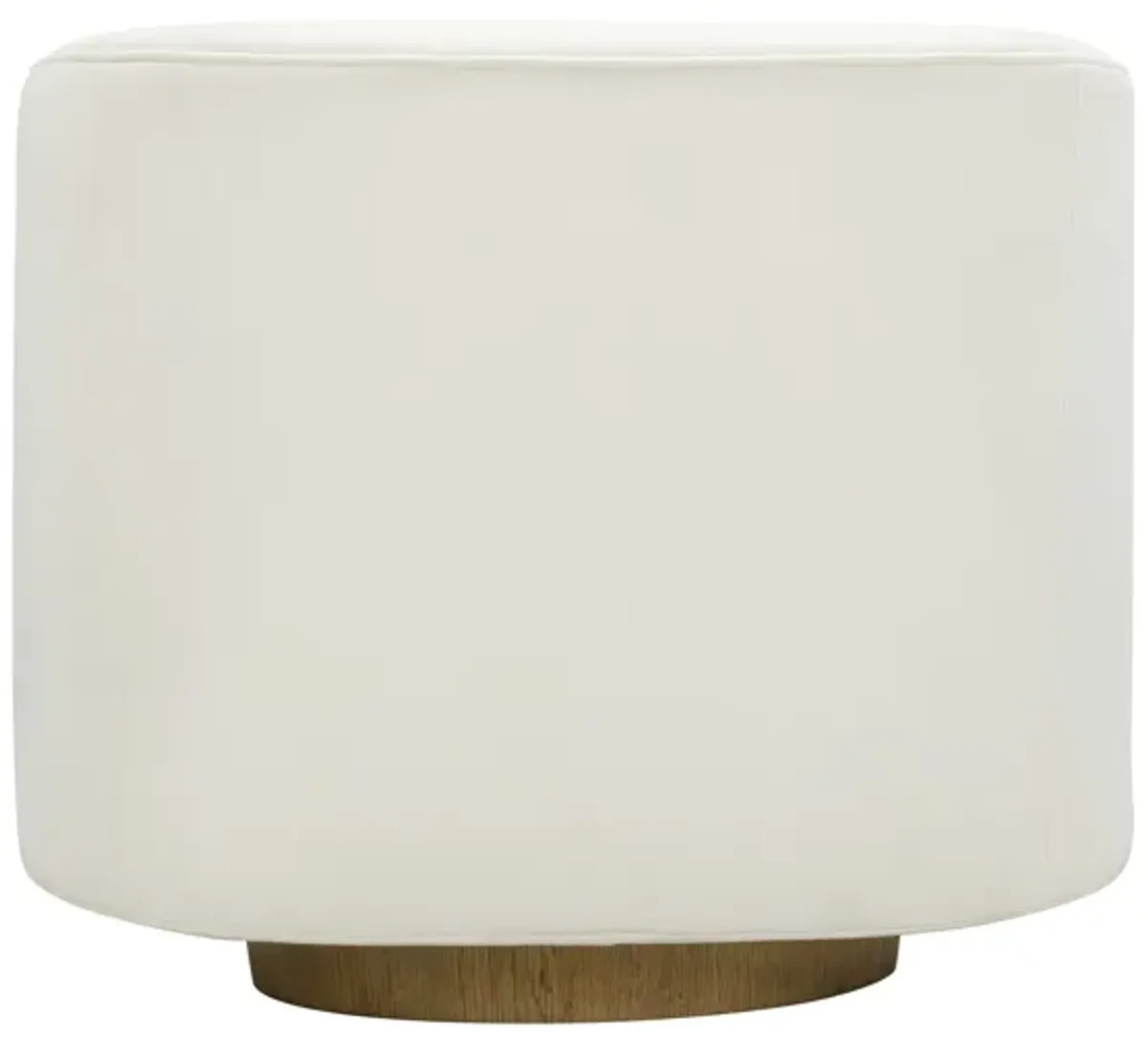 Presley Cream Velvet Swivel Accent Chair