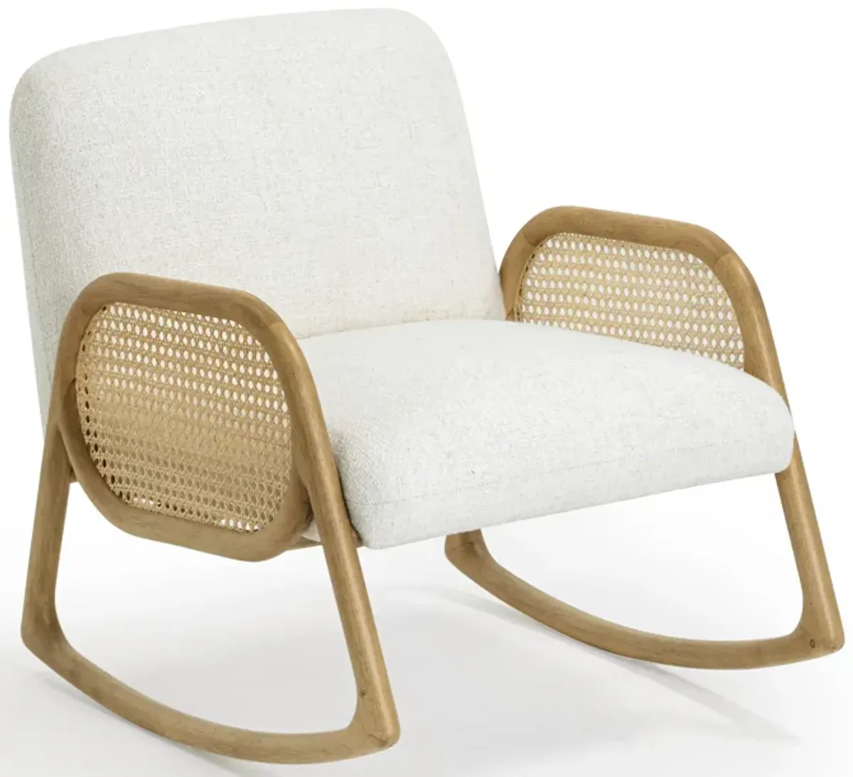 Bonney Cream Performance Fabric Rocking Chair