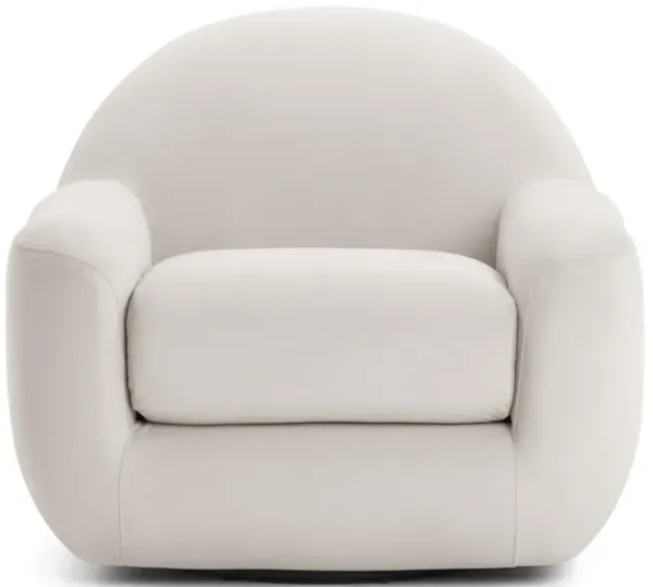 Tiago Cream Velvet Swivel Chair