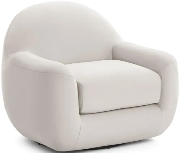 Tiago Cream Velvet Swivel Chair