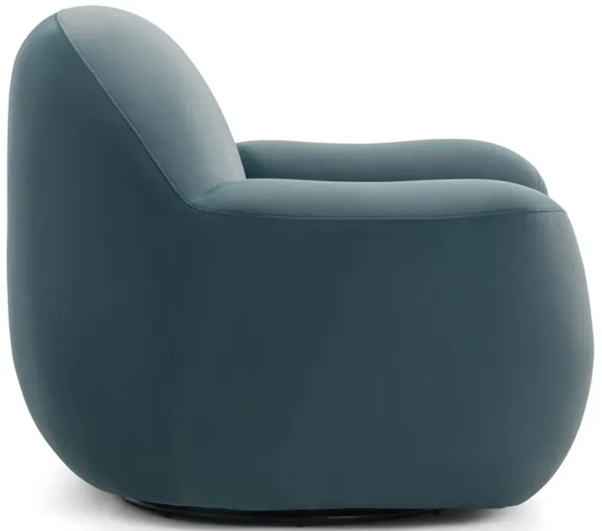 Tiago Dark Teal Velvet Swivel Chair