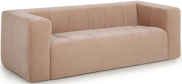 Alder Peach Upcycled Chenille Sofa