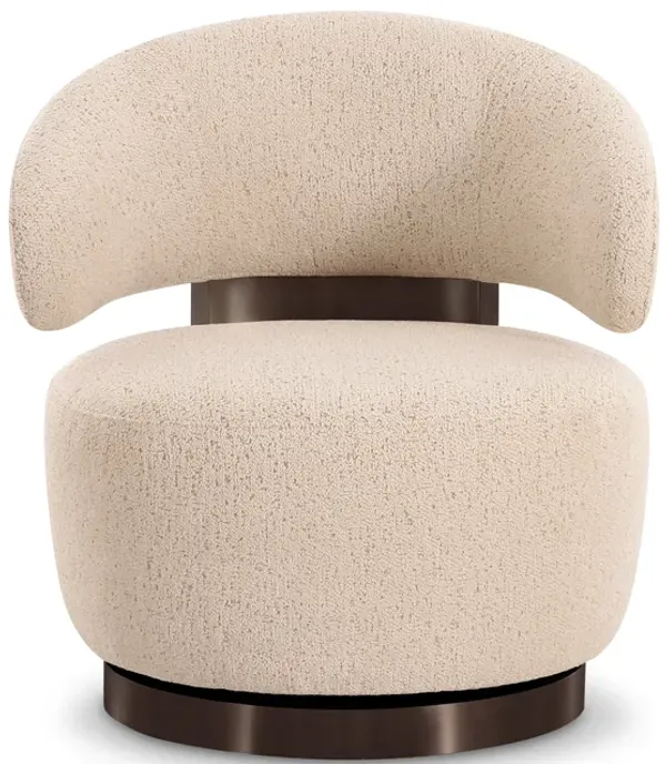 Austin Cream Boucle Swivel Chair