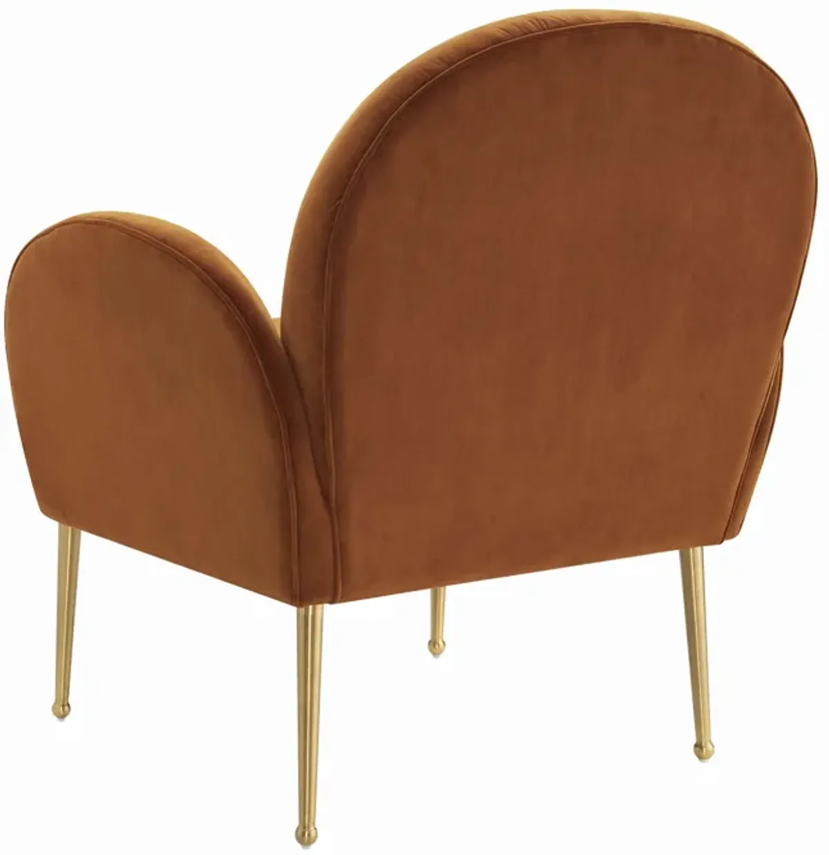 Gwen Cognac Velvet Chair