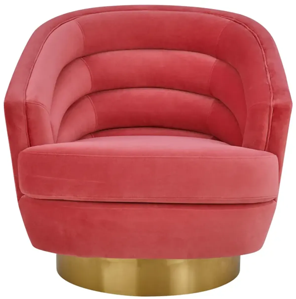 Canyon Hot Pink Velvet Swivel Chair