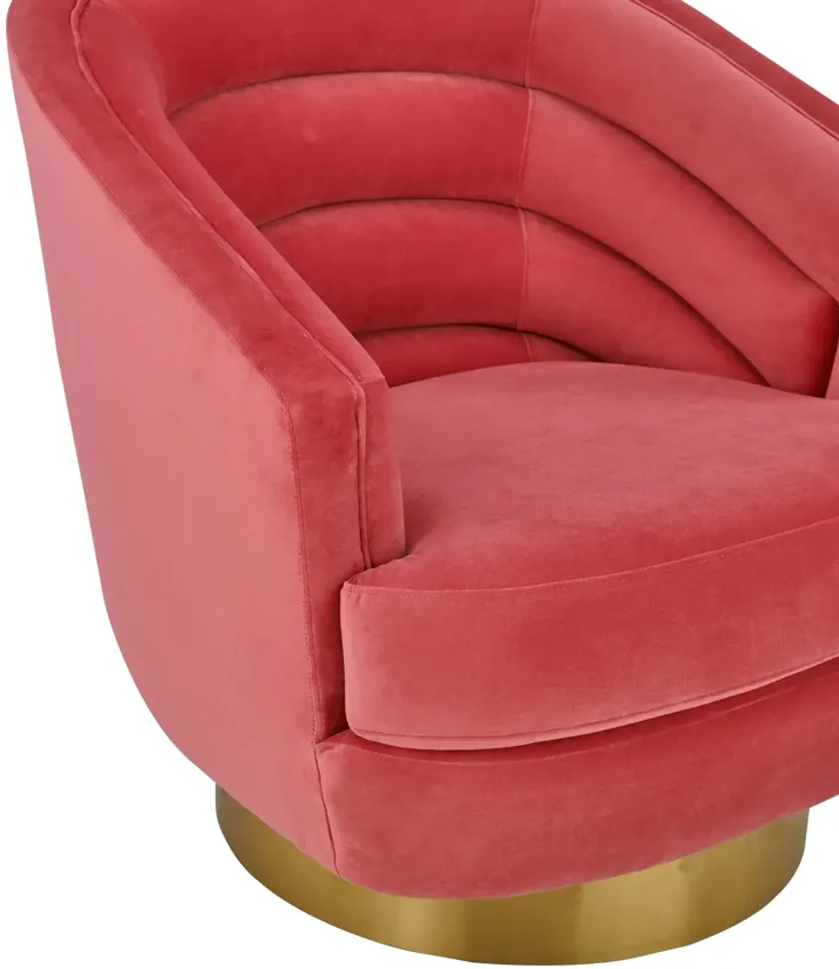 Canyon Hot Pink Velvet Swivel Chair