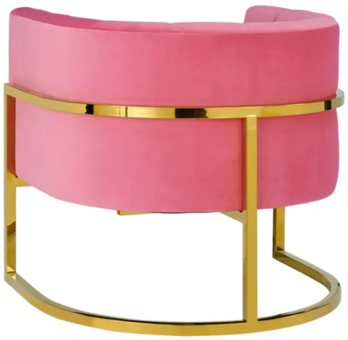 Magnolia Rose Pink Velvet Chair