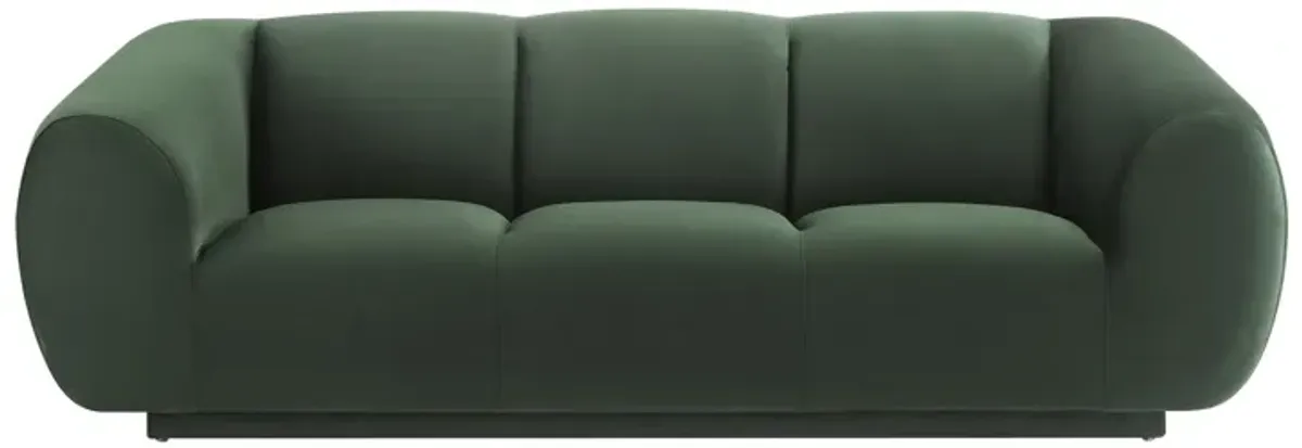 Emmet Forest Green Velvet Sofa