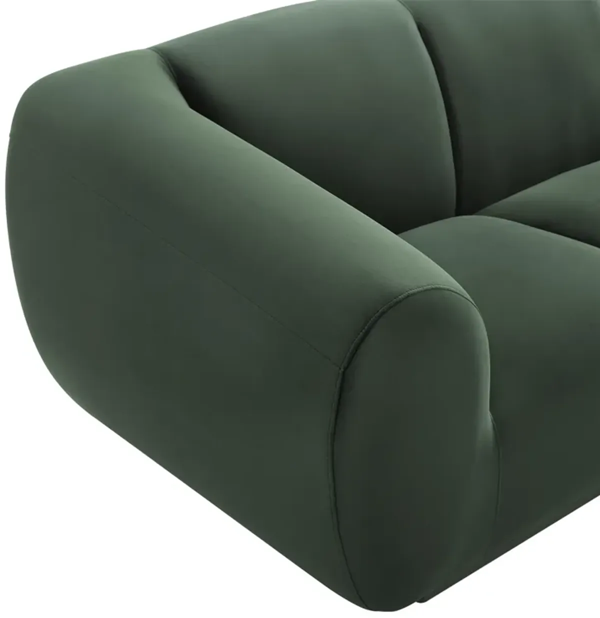 Emmet Forest Green Velvet Sofa