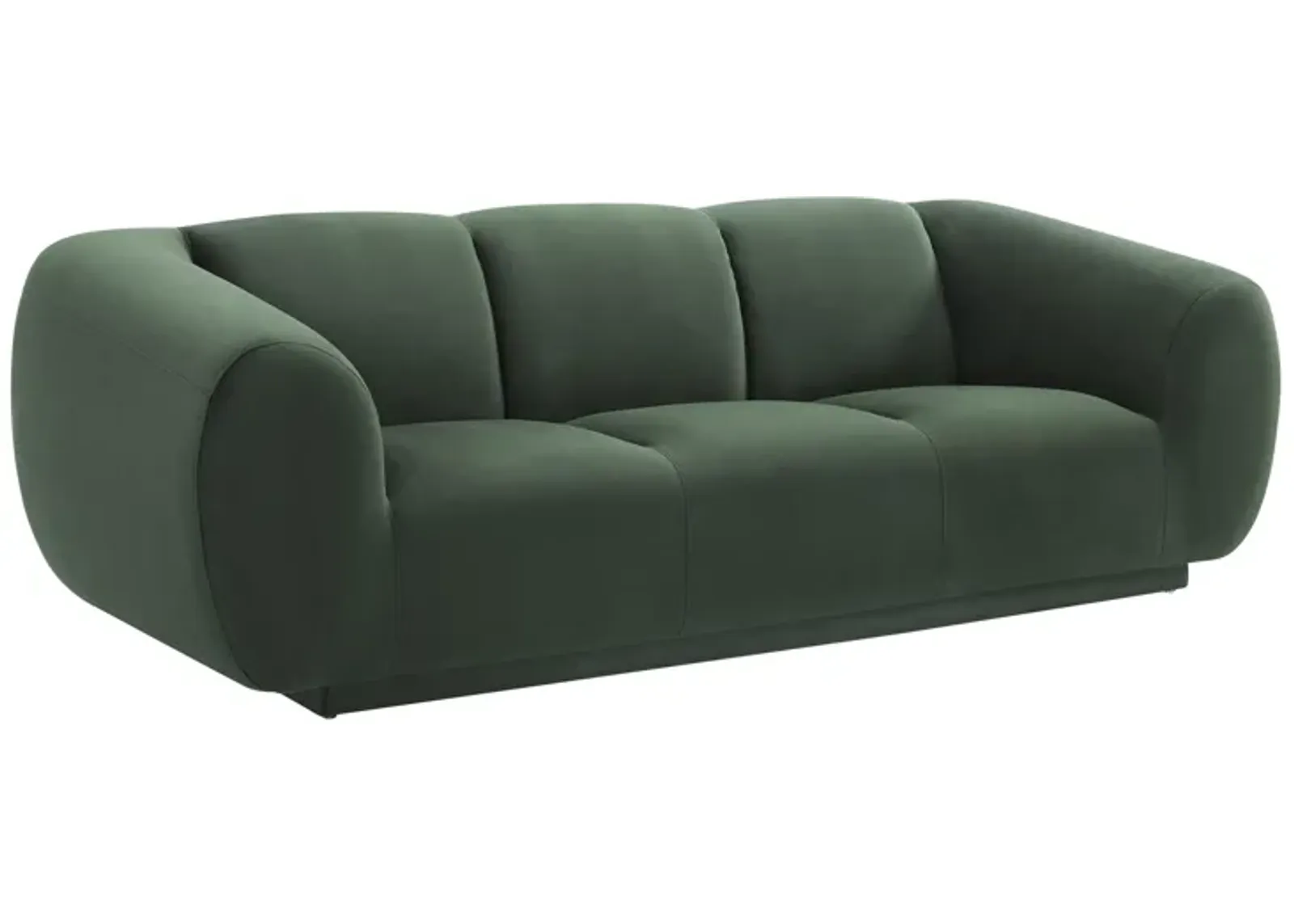 Emmet Forest Green Velvet Sofa