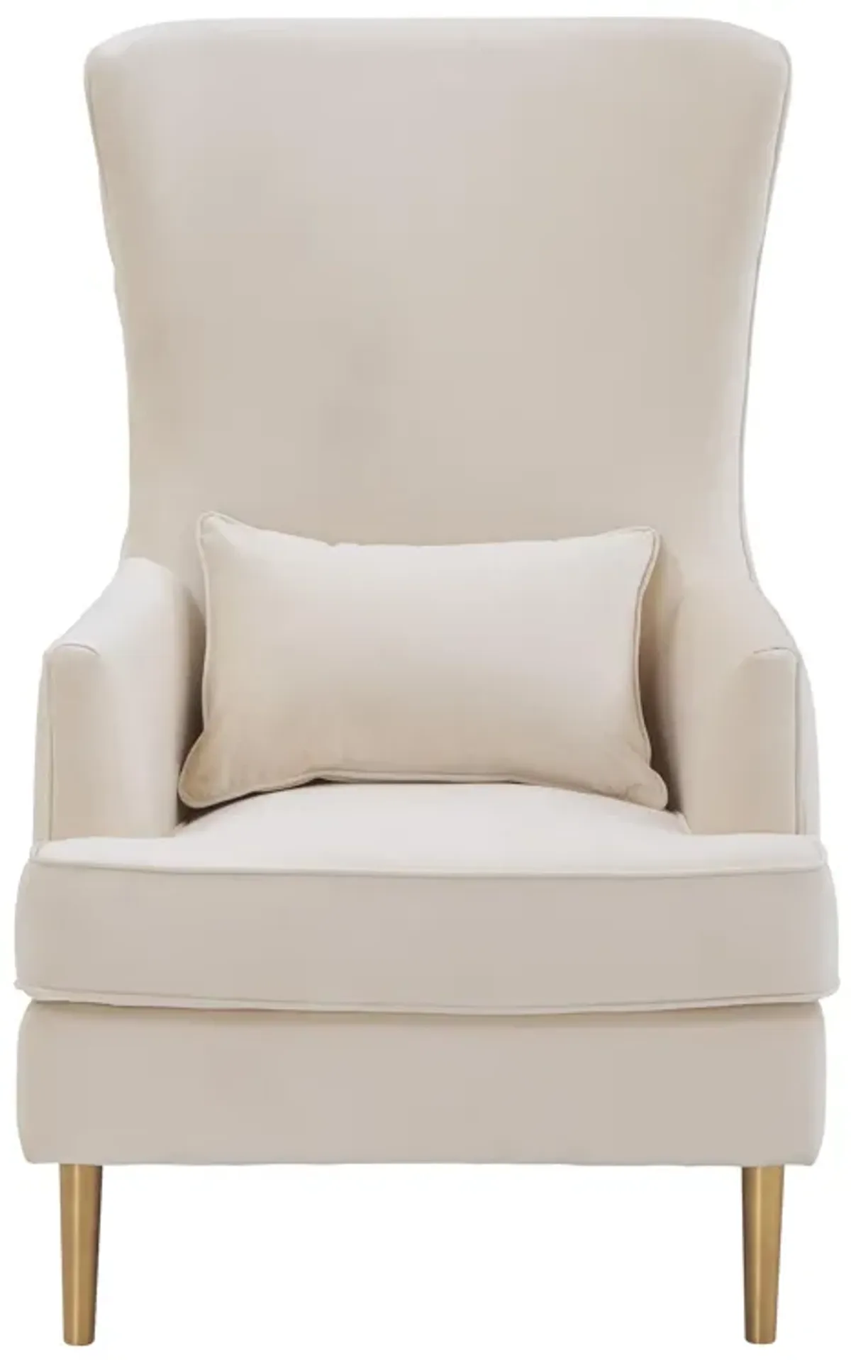 Alina Cream Tall Tufted Back Chair