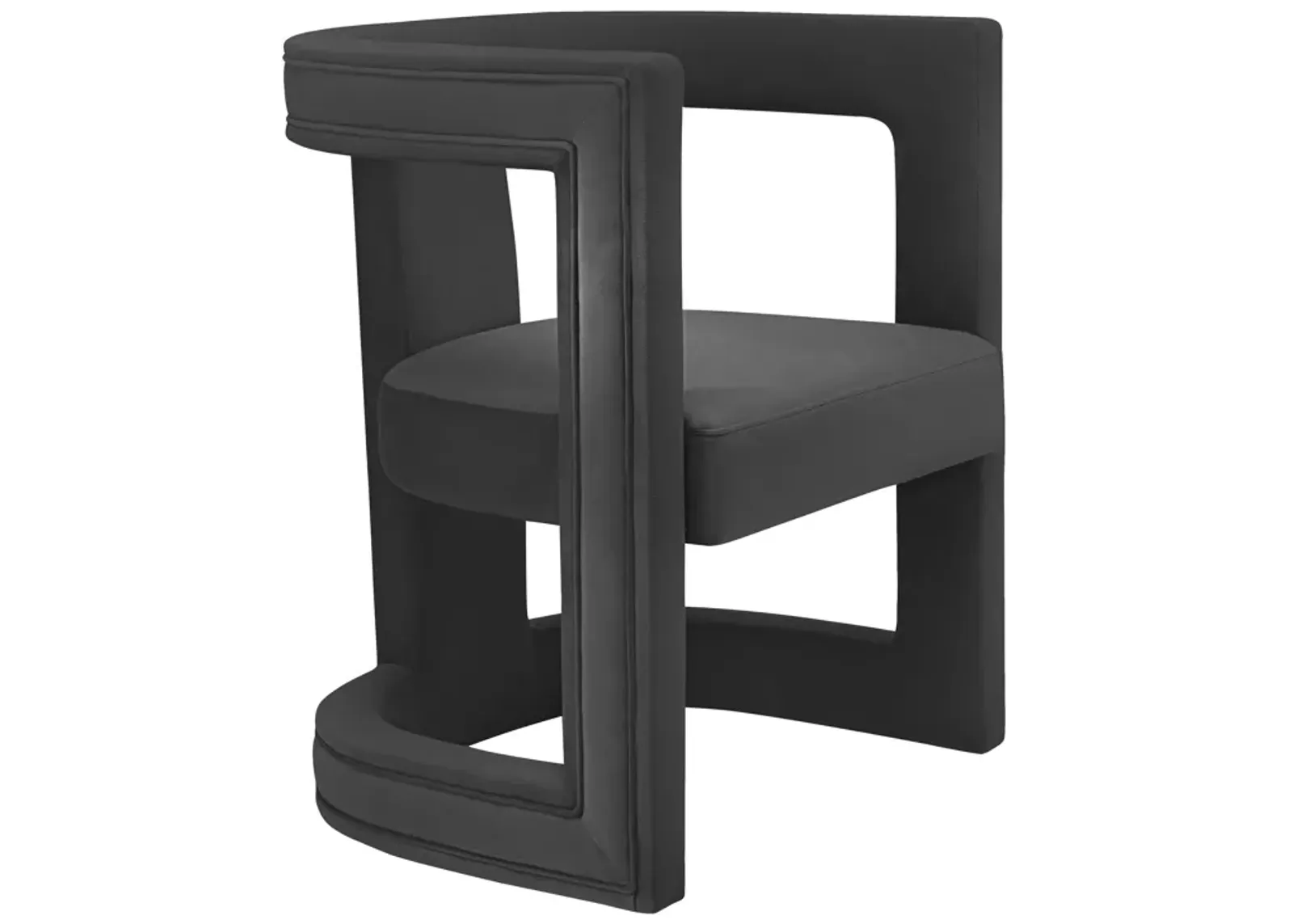 Ada Black Velvet Chair