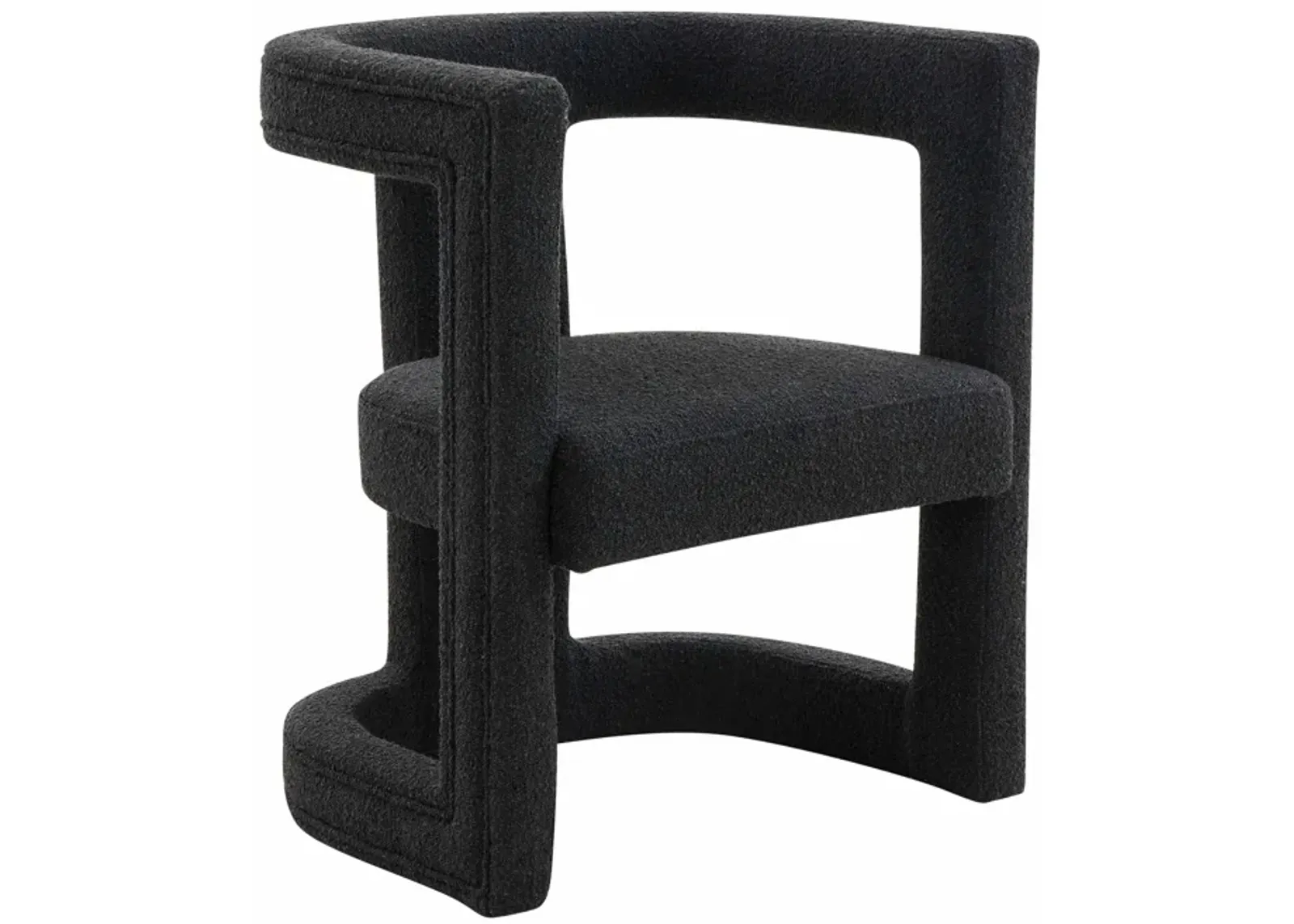 Ada Black Boucle Chair