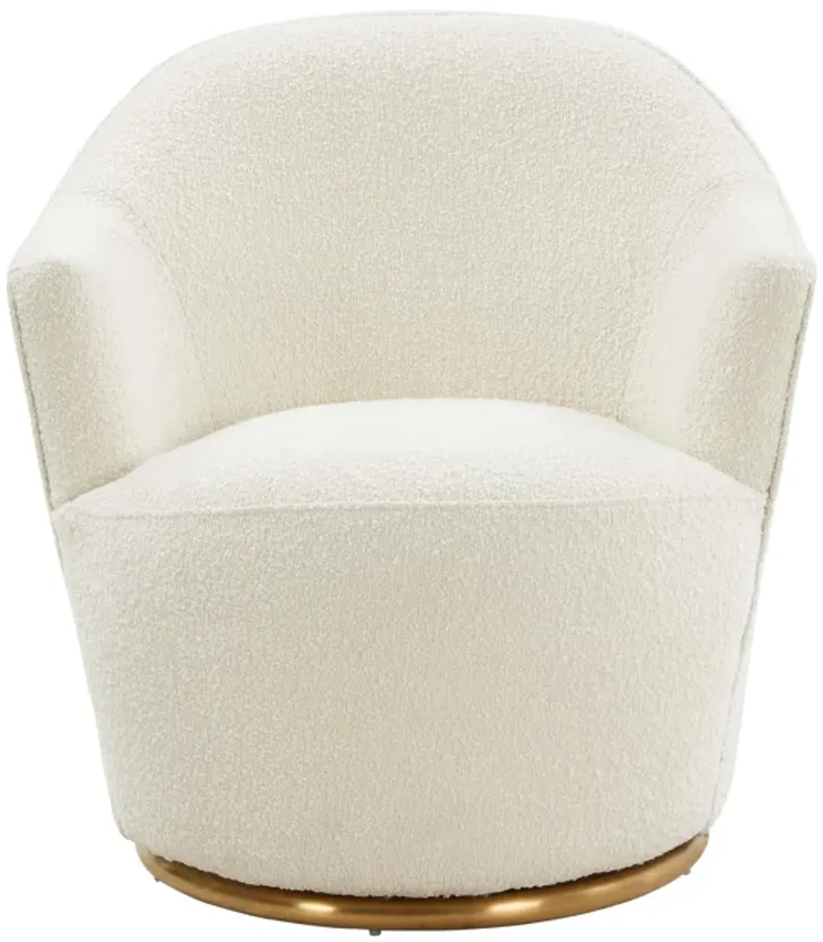 Skyla Cream Boucle Swivel Chair