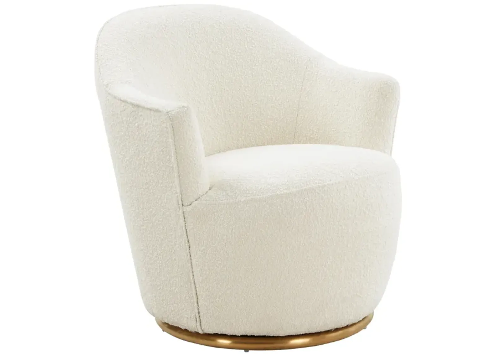 Skyla Boucle Swivel Chair