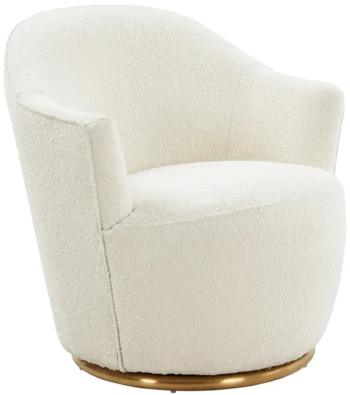 Skyla Boucle Swivel Chair