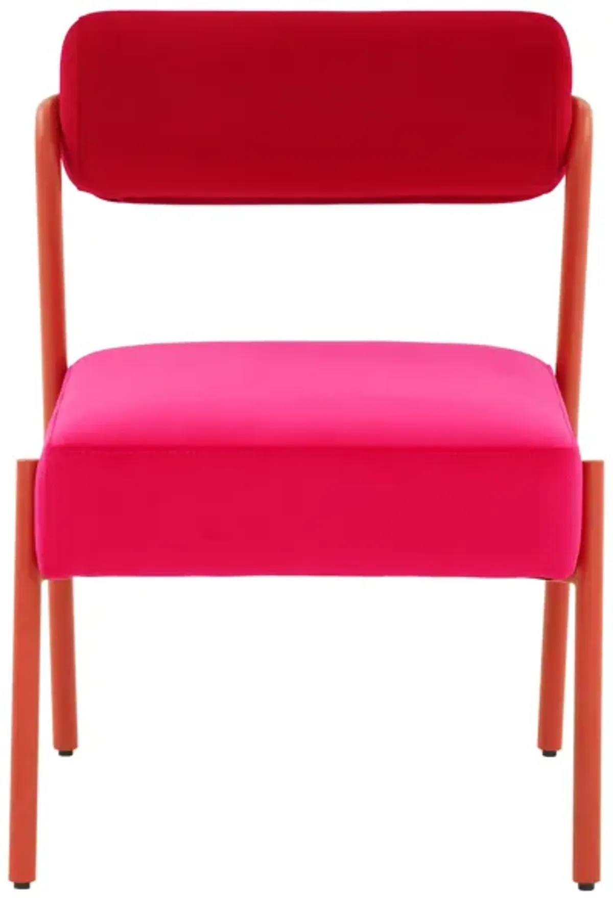 Jolene Hot Pink Velvet Accent Chair