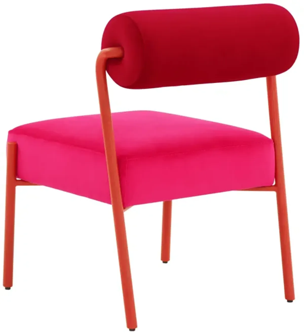 Jolene Hot Pink Velvet Accent Chair