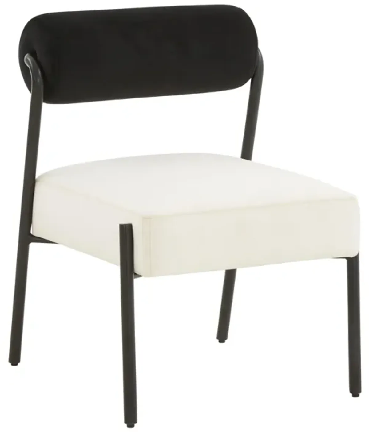 Jolene Cream Velvet Accent Chair