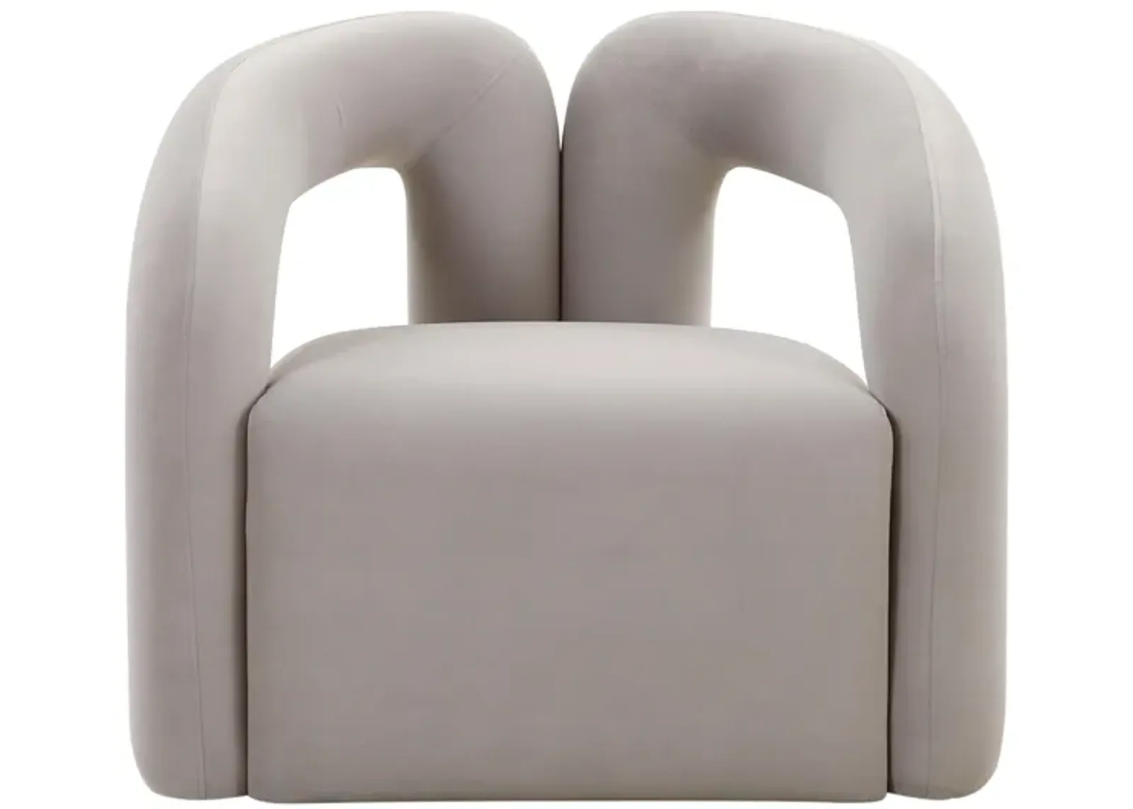 Jenn Grey Velvet Accent Chair