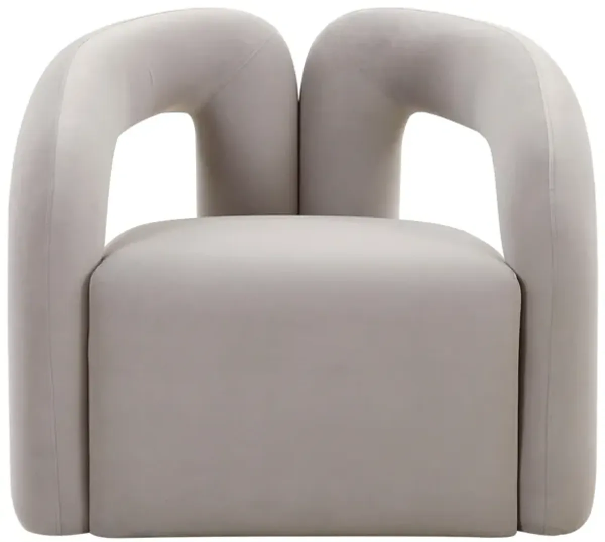 Jenn Grey Velvet Accent Chair