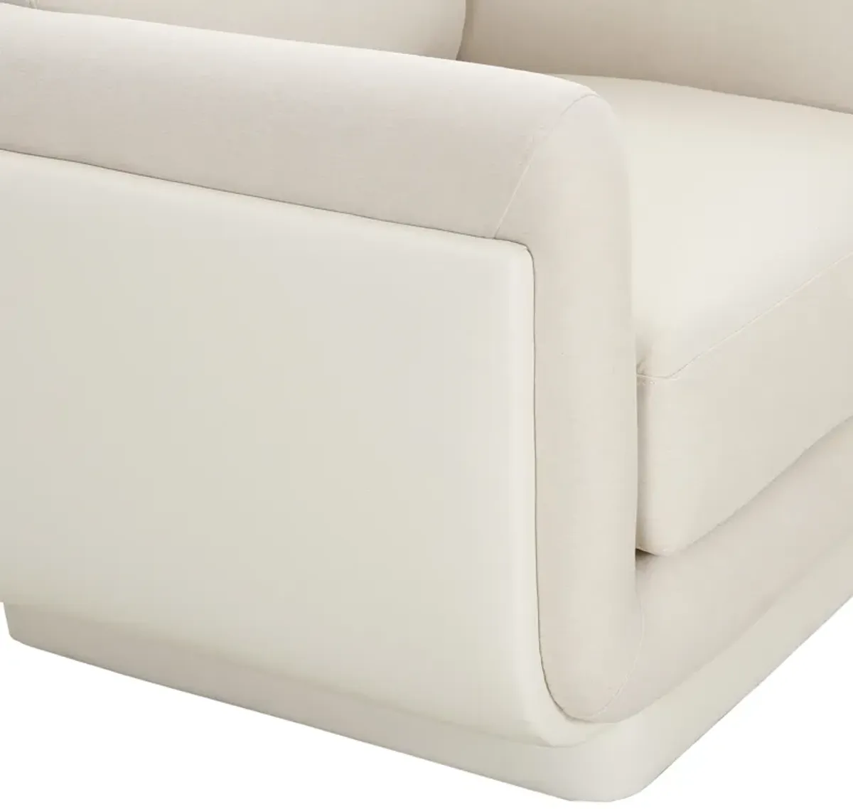 Rhonnie Cream Monotone Armchair