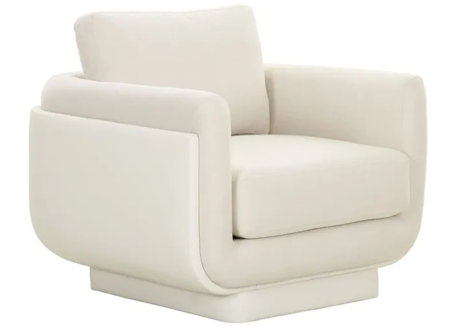 Rhonnie Cream Monotone Armchair