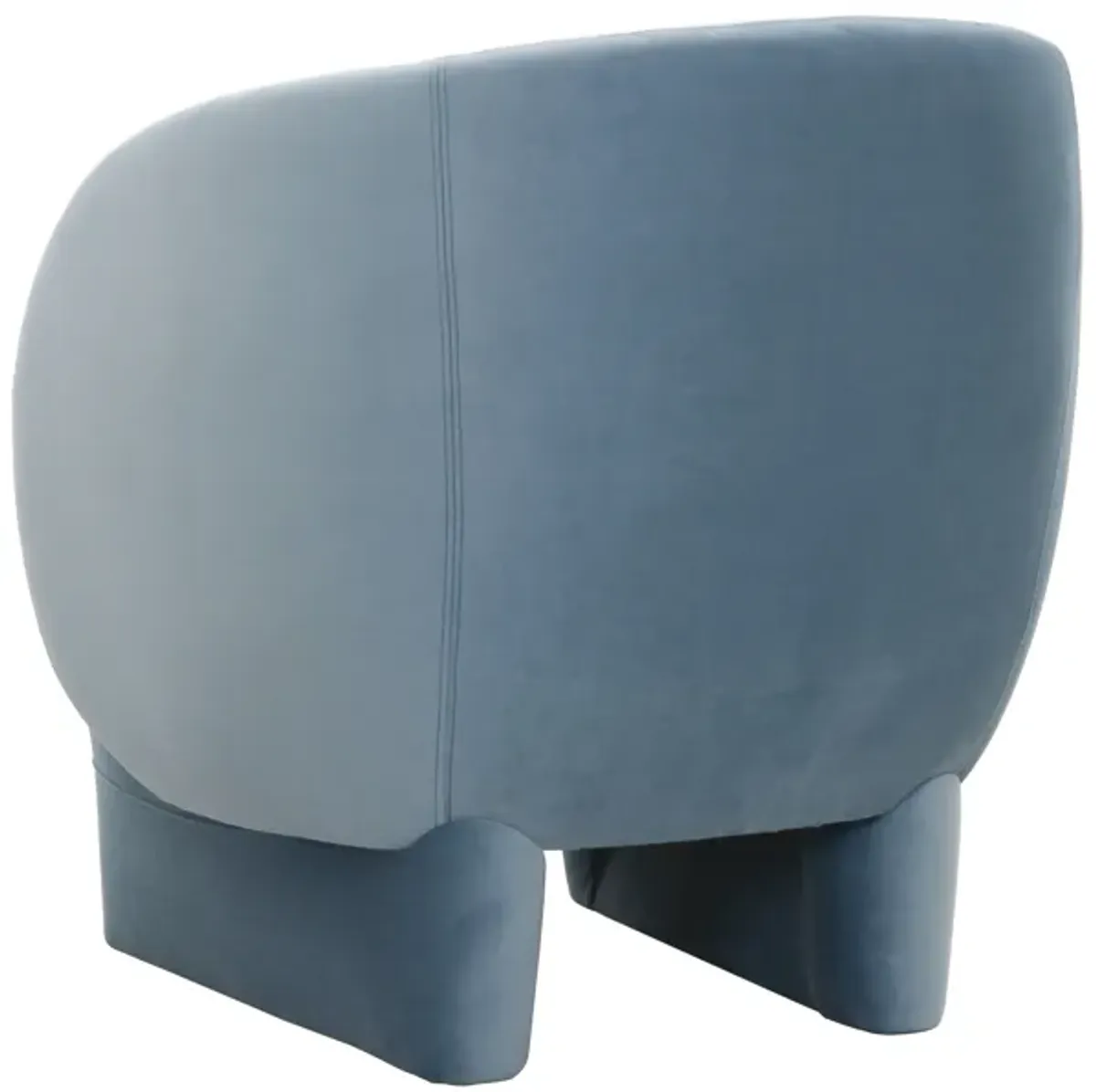 Kiki Blue Stone Velvet Accent Chair