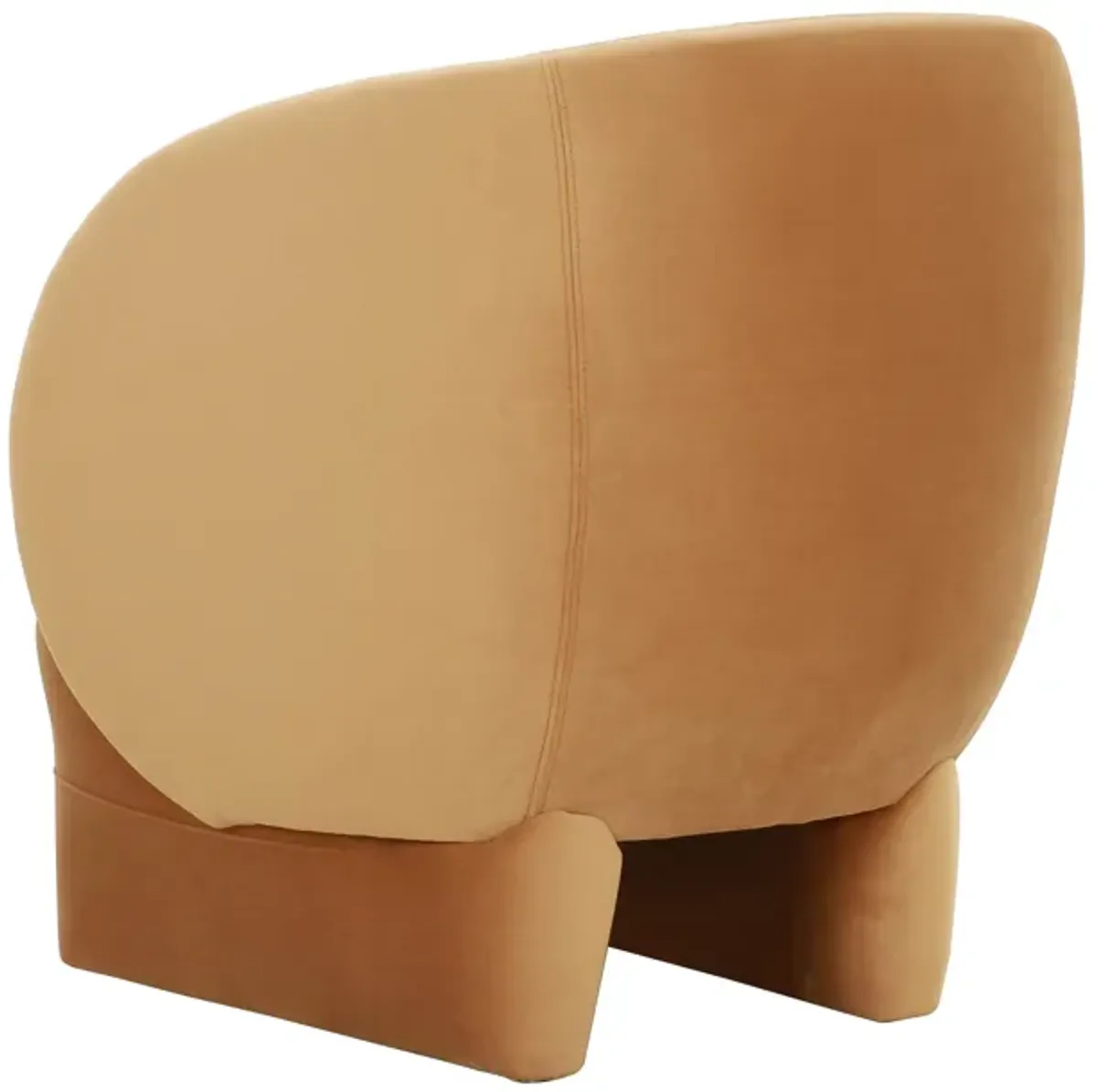 Kiki Cognac Velvet Accent Chair