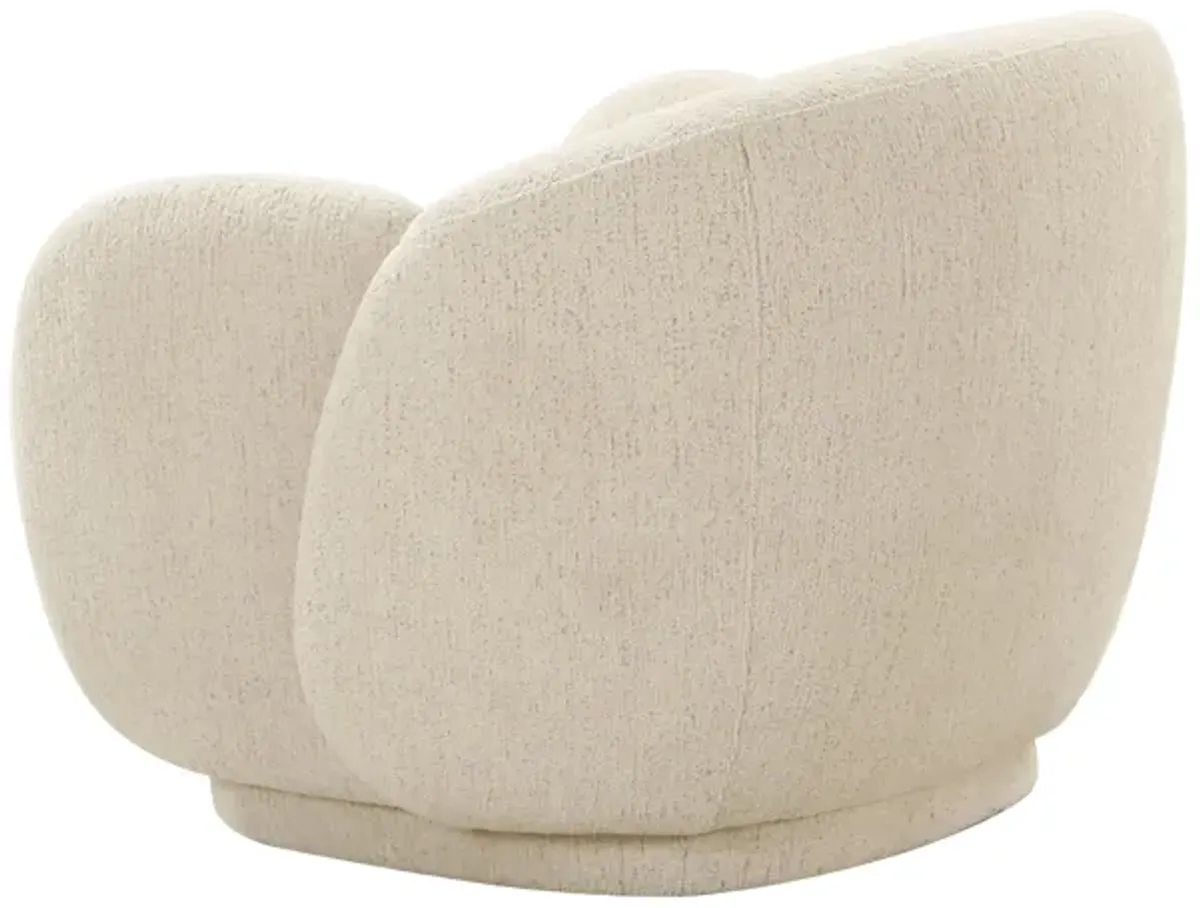 Misty Cream Boucle Accent Chair