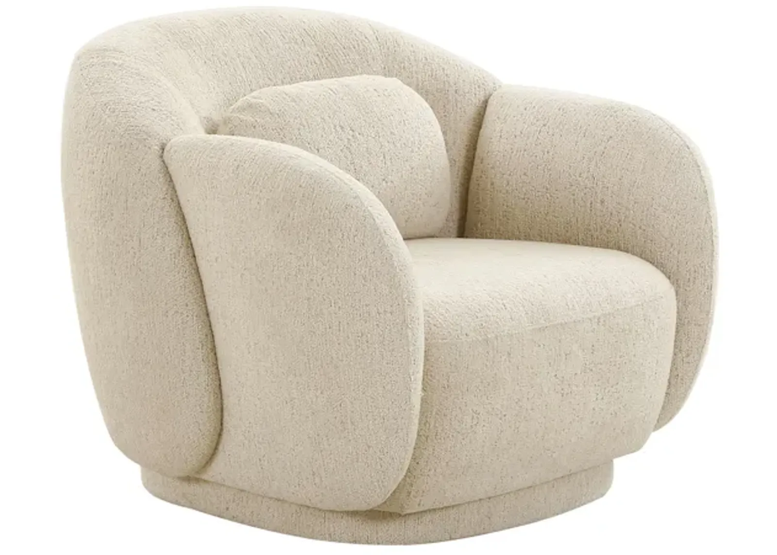 Misty Cream Boucle Accent Chair