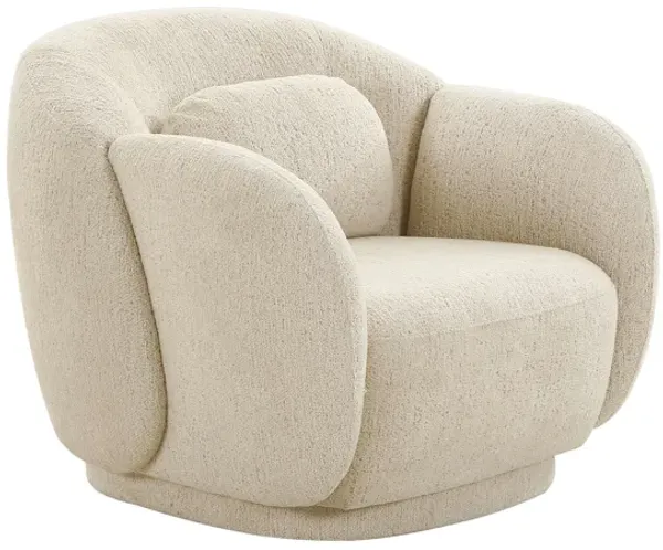 Misty Cream Boucle Accent Chair