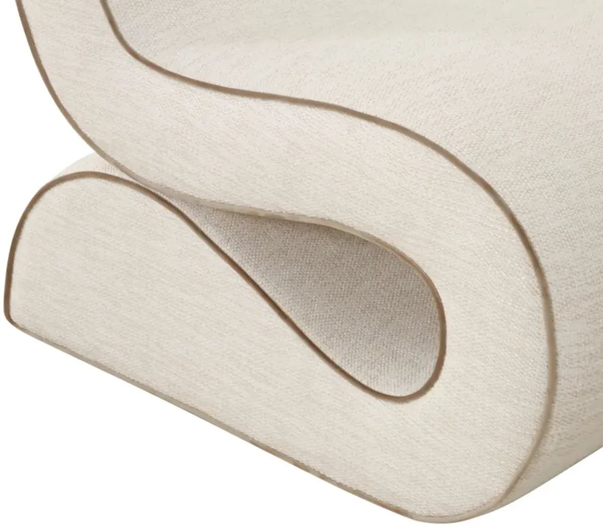 Senna Cream Basketweave Accent Chair