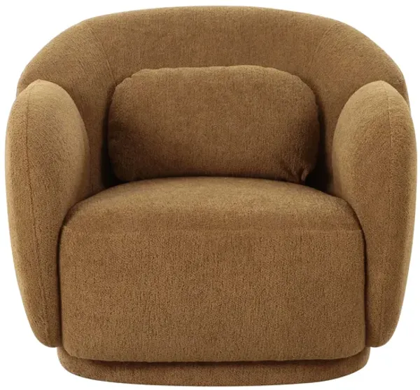 Misty Brown Boucle Accent Chair