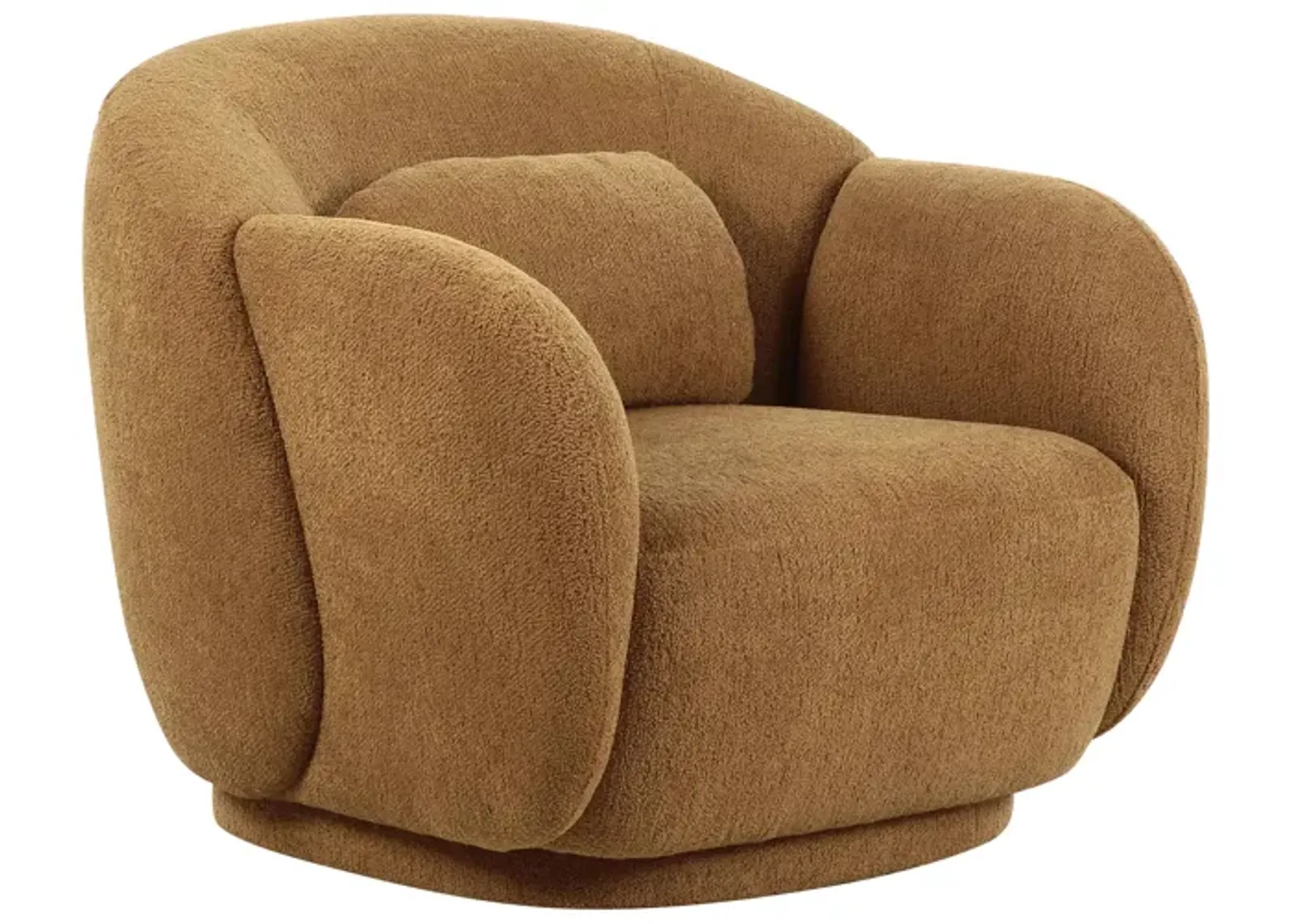 Misty Brown Boucle Accent Chair