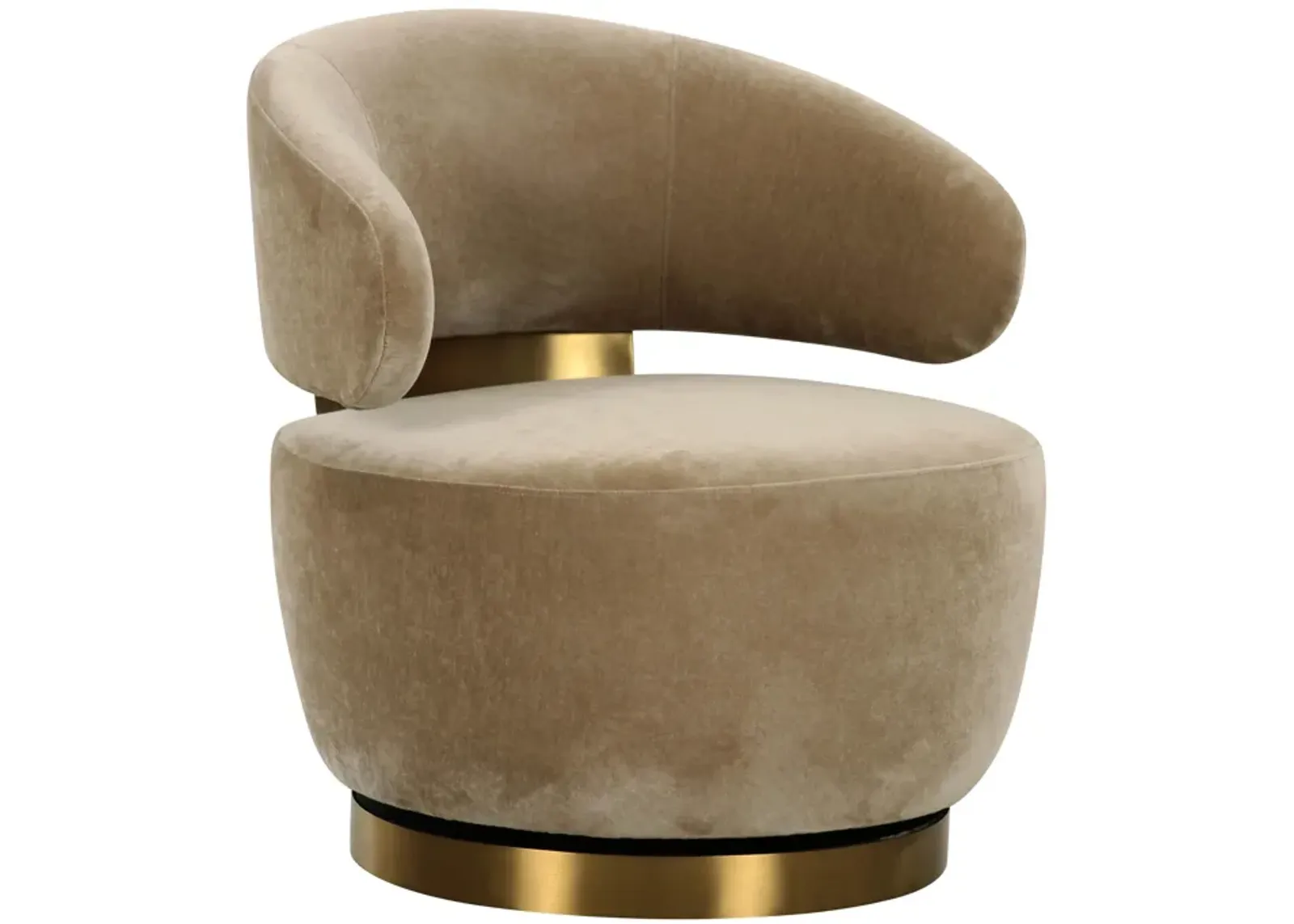 Austin Oat Recycled Fabric Swivel Chair