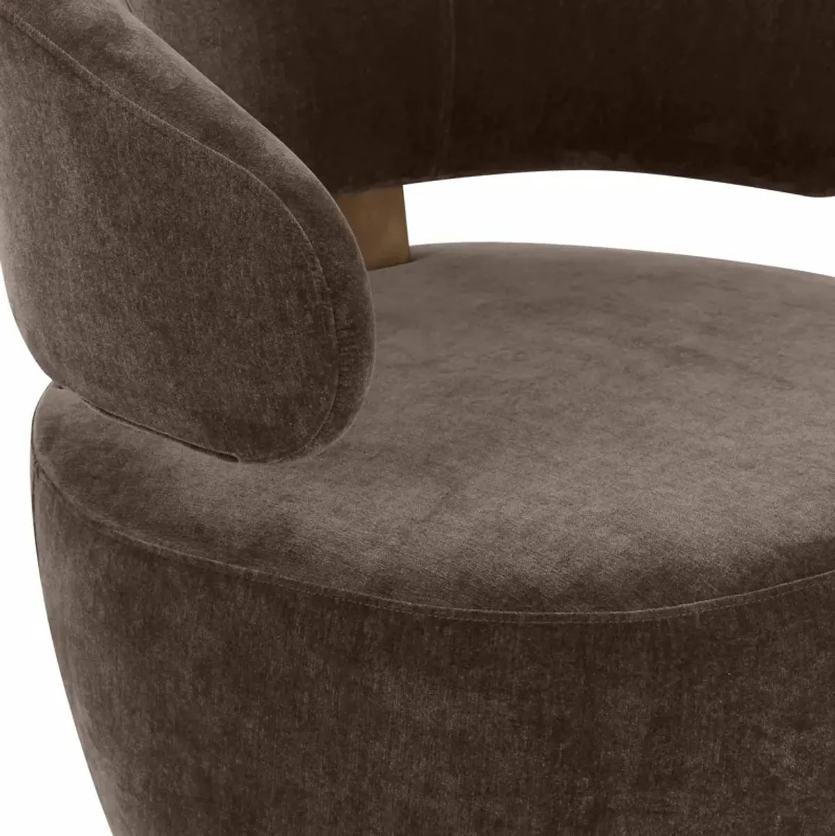 Austin Chocolate Brown Recycled Fabric Swivel Chair