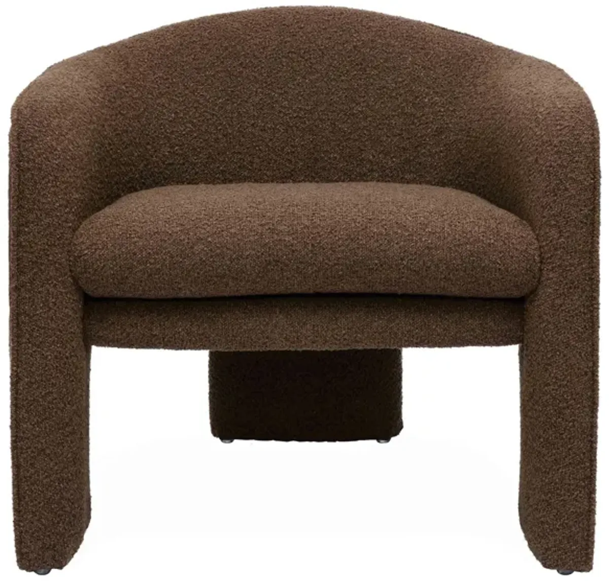 Marla Chocolate Brown Boucle Accent Chair