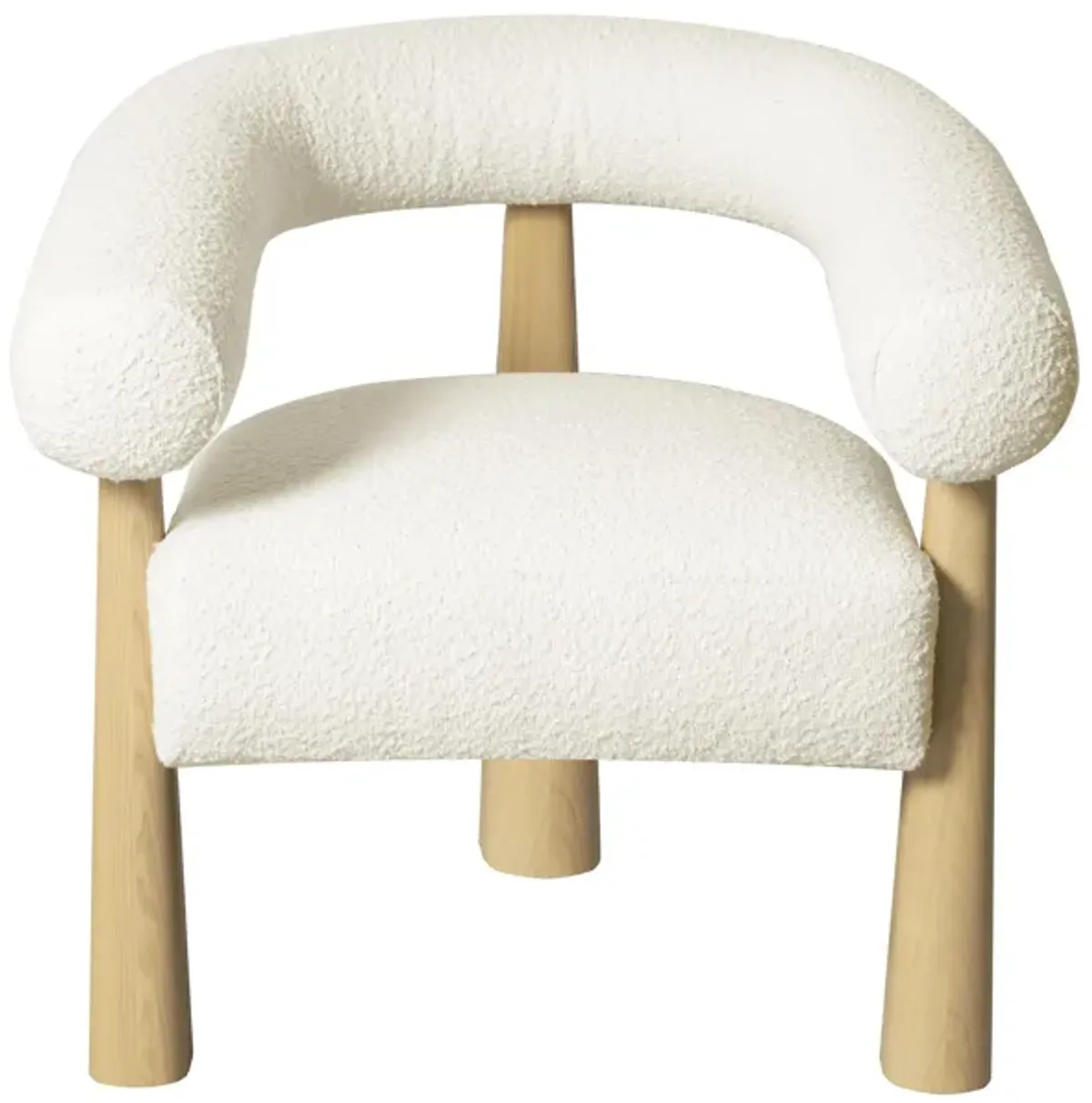 Spara Cream Performance Boucle Accent Chair