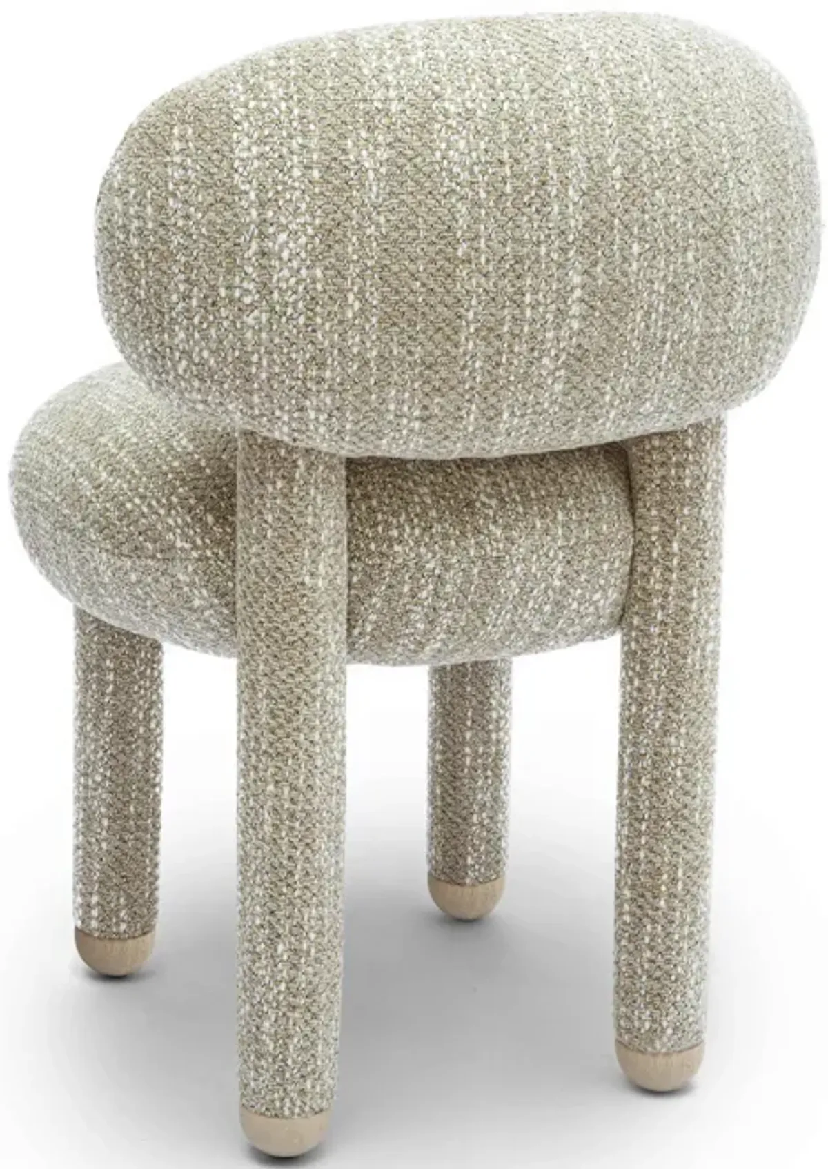 Manu Beige Nubby Performance Fabric Side Chair