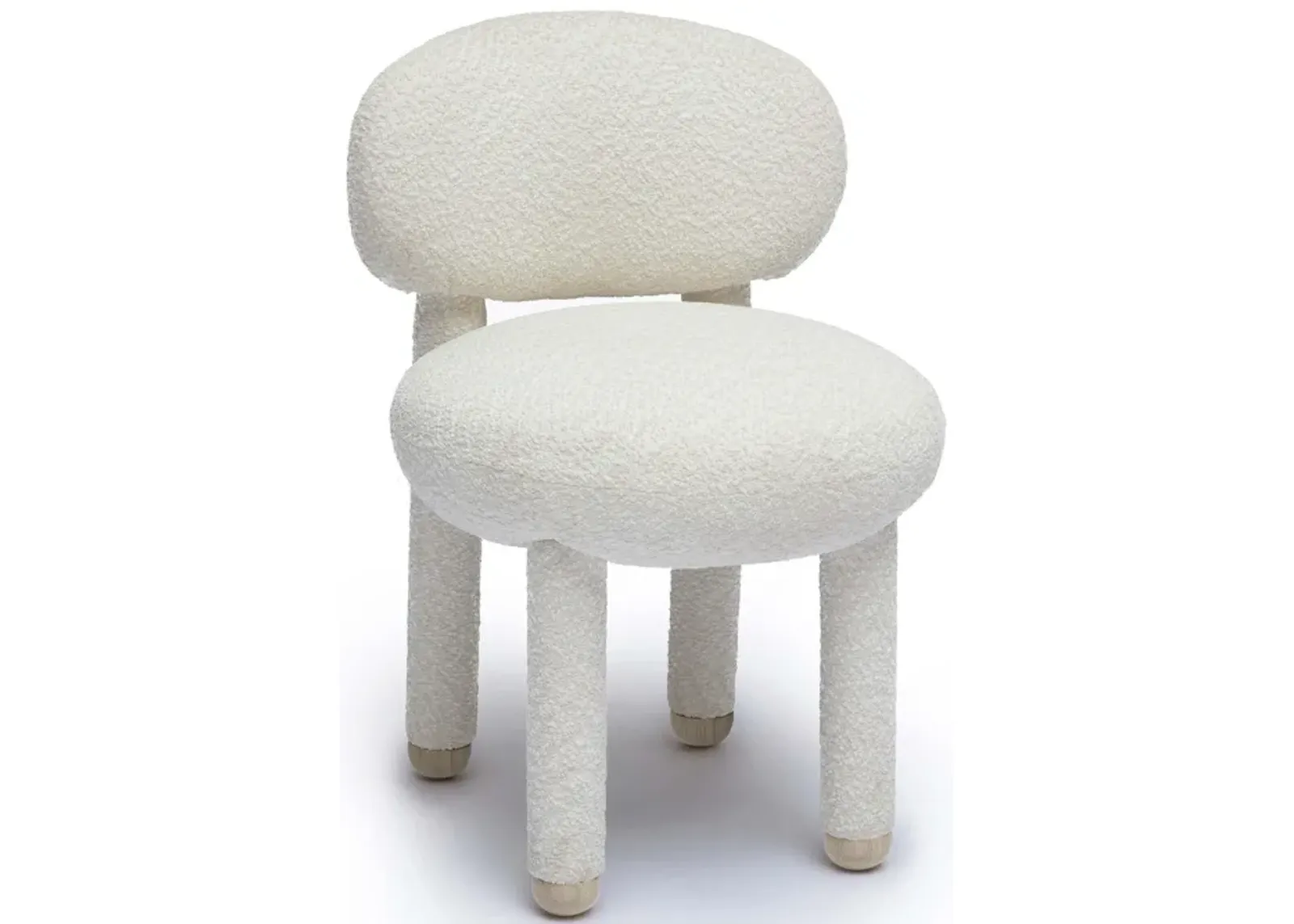 Manu Cream Performance Boucle Side Chair