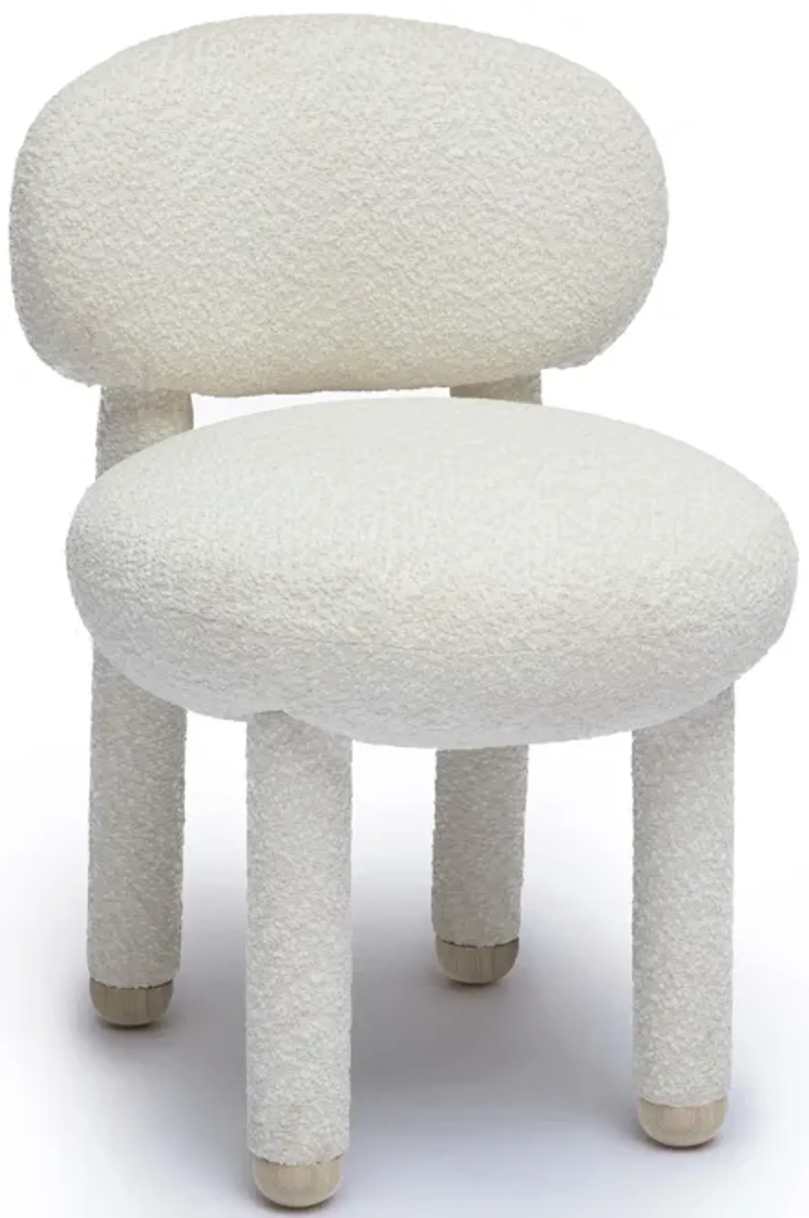 Manu Cream Performance Boucle Side Chair