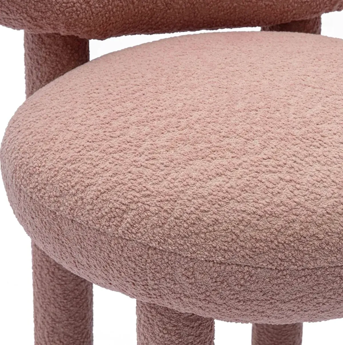 Manu Rose Pink Performance Boucle Side Chair