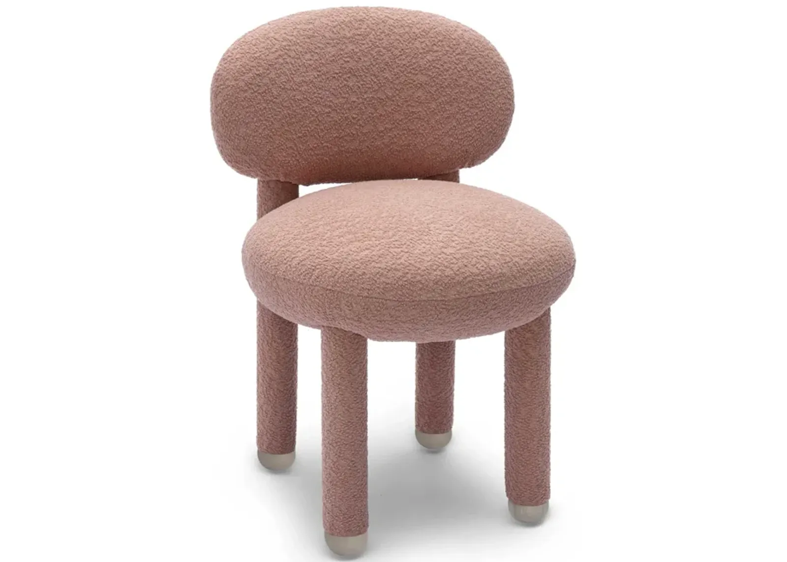 Manu Rose Pink Performance Boucle Side Chair