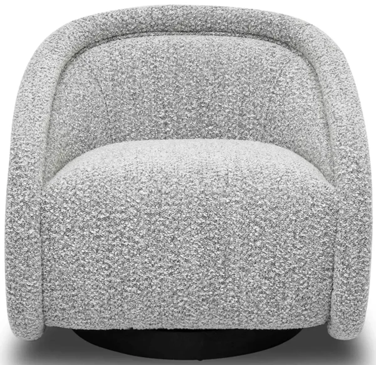 Rory Grey Boucle Swivel Chair