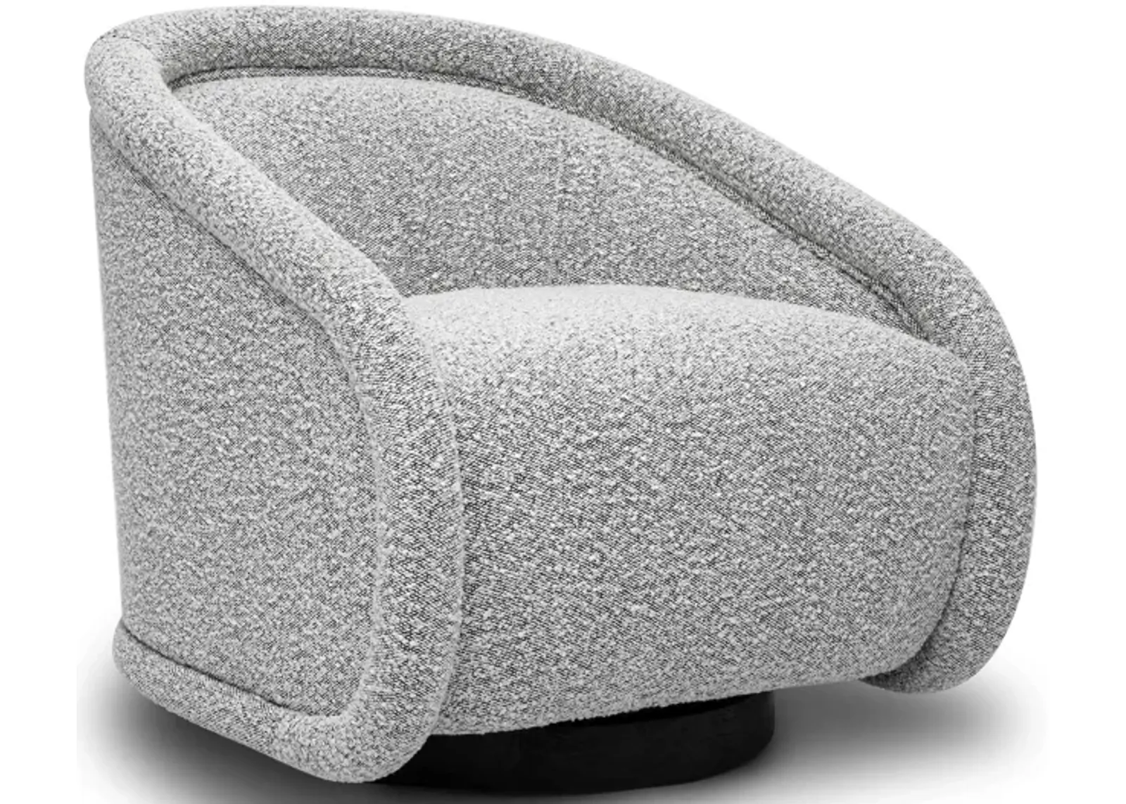 Rory Grey Boucle Swivel Chair